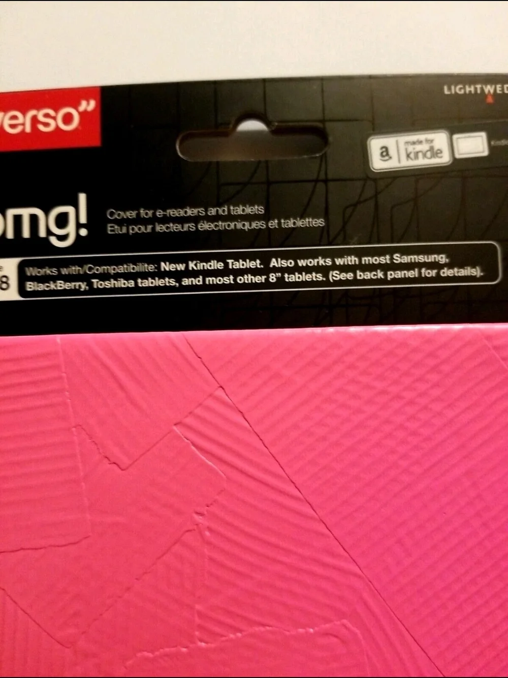 Verso OMG! M8 Pink Tablet Cover – Protective Case for Tablets New